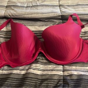 Ambrielle Wine Full Coverage Bra with Adjustable Straps